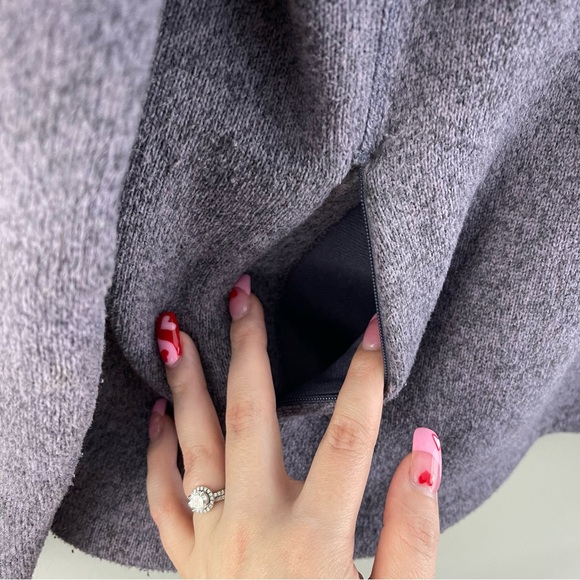 THE NORTH FACE Heathered Light Purple Crescent Sunshine Fleece Sweatshirt Hoodie - Picture 7 of 11